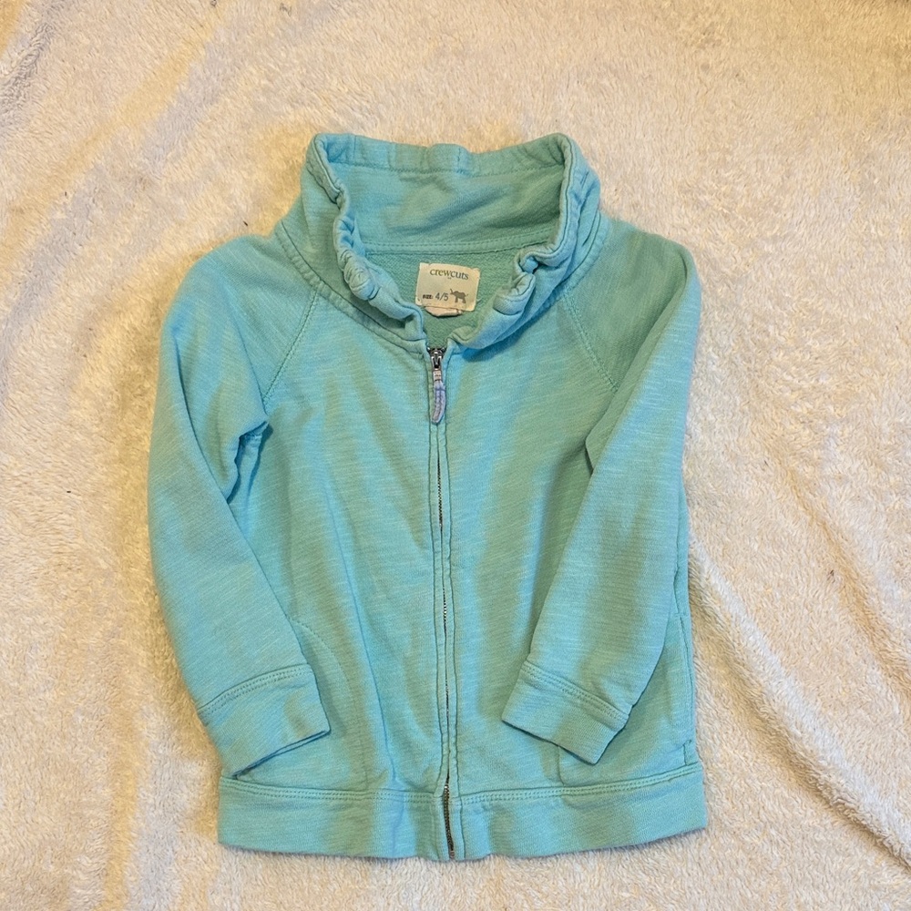 Crewcuts Aqua Kids Zip-Up Hoodie